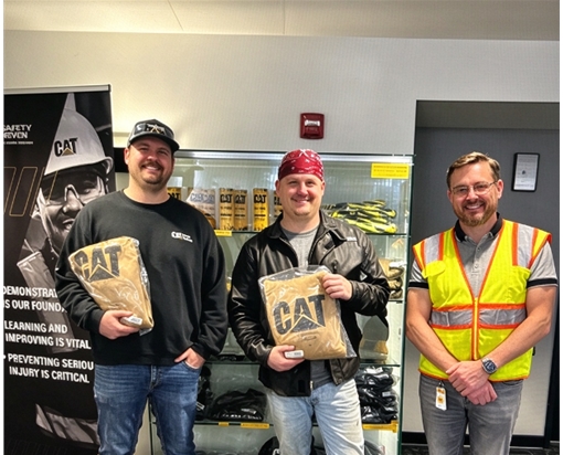 recognition from Caterpillar Brookyn Park team